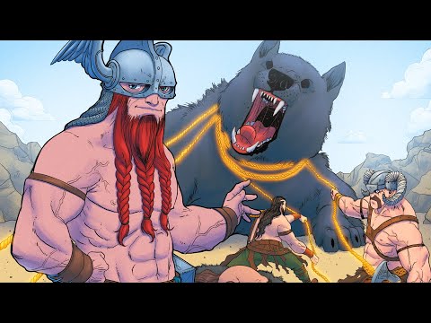 Fenrir: Die Bindung des schrecklichen Wolfssohns von Loki - Nordische Mythologie