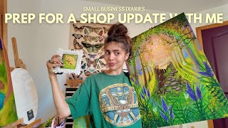 Small Business Diaries✸: Paint + Prep For An Art Shop Update With Me!🎨🐉