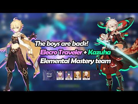 Electro Traveler + Kazuha team for 2.1 Abyss first half