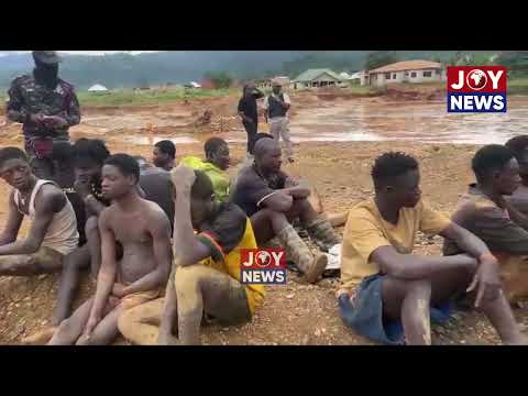 13 illegal miners arrested at Osino during NAIMOS operation #JoyNews