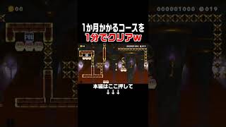 たったの60秒で製作者の努力を無駄にしてしまったwww #スーパーマリオメーカー2 #マリメ2#世界のコース