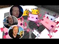 Gamers Reaction To First Seeing The Axolotl Mob In Minecraft 1 17 Cave Update