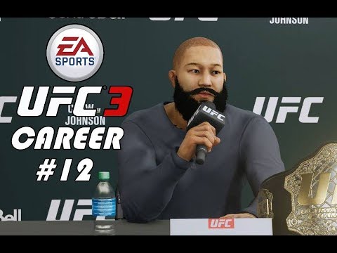 UFC 3 Career Mode Gameplay Walkthrough Part 12 - DEFENDING THE BELT!