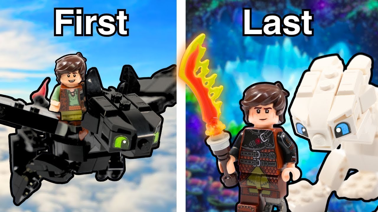 I Built Every How to Train Your Dragon Movie In Lego