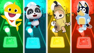 Baby Shark 🆚 SpongeBob 🆚 Banana Cat 🆚 Bluey.🎶Who is Best? 🎯🎯