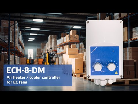 How the Sentera's controller for air coolers and heater ECH-8-DM works