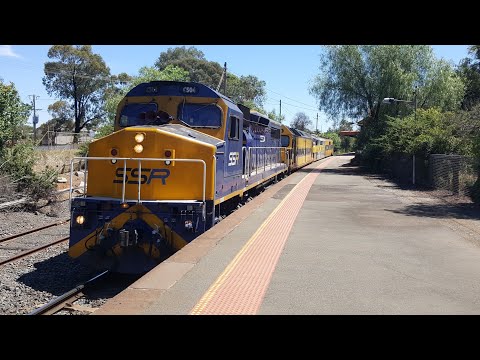 C504, G513, GM27 & GM22 SSR light engines at Seymour 2/1/19