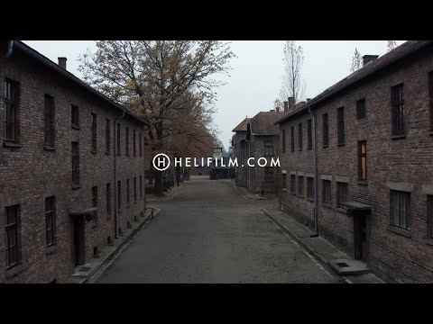 9811. Auschwitz Drone Stock Footage Video