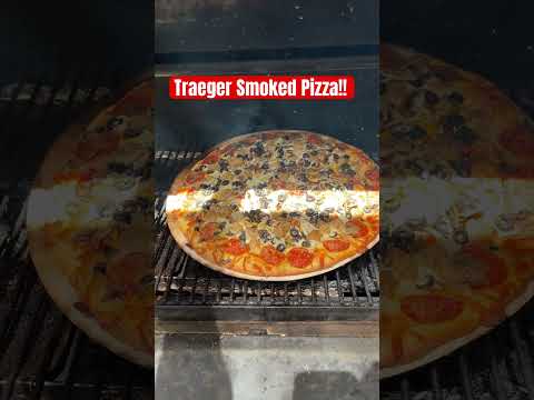 Traeger smoked pizza