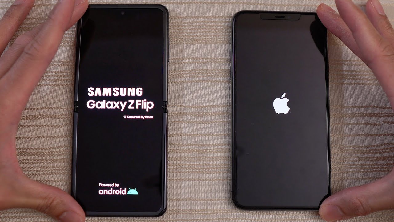 Samsung Galaxy Z Flip vs iPhone 11 Pro Max - Speed Test!