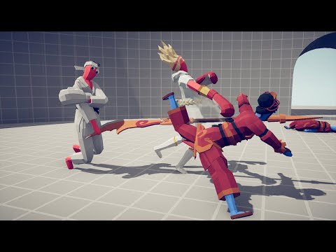 KICKBOXER & SUNBOXER vs JAPANESE HEROS - TABS - Totally Accurate Battle Simulator
