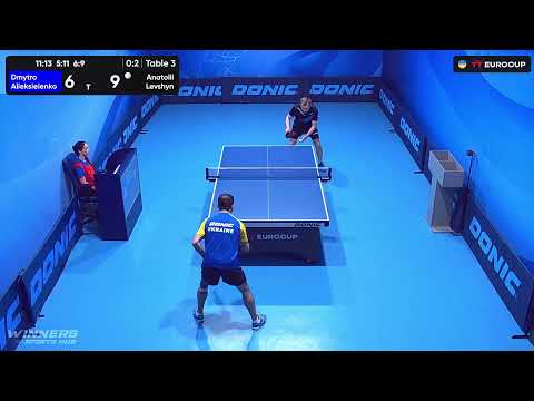 13:40 Dmytro Alieksieienko - Anatolii Levshyn 02.09.2023 TT Euro.Cup  Ukraine Master. TABLE 3