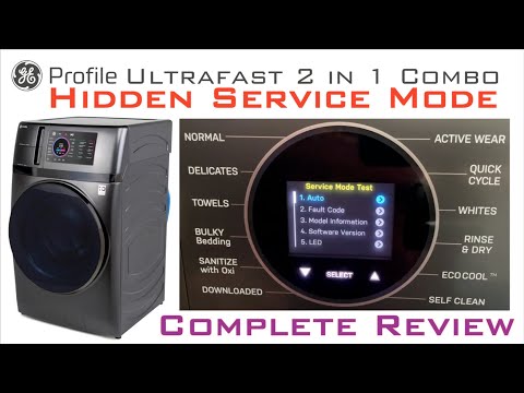 GE Profile Ultrafast 2-in-1 Combo Washer Dryer Hidden Service Mode