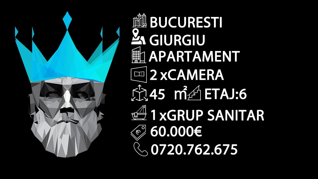 Tur video Giurgiului - Toporasi | 2 camere | Decomandat | 