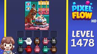 Pixel Flow Level 1478 Solution Walkthrough