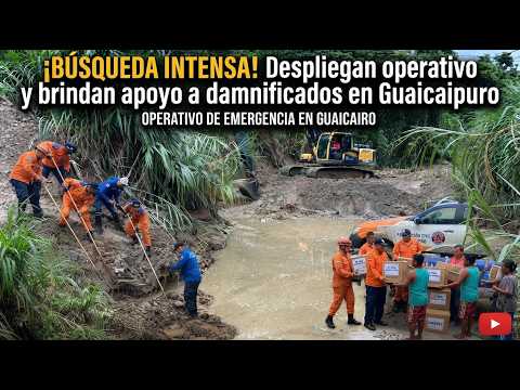 ¡Búsqueda intensa! Despliegan operativo y brindan apoyo a damnificados en Guaicaipuro