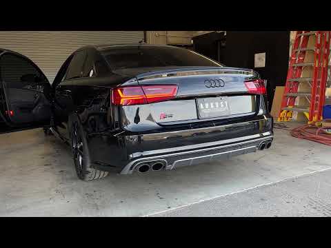 670 HP AUDI S6 WITH FI EXHAUST DOWNPIPES EXHAUST SOUND