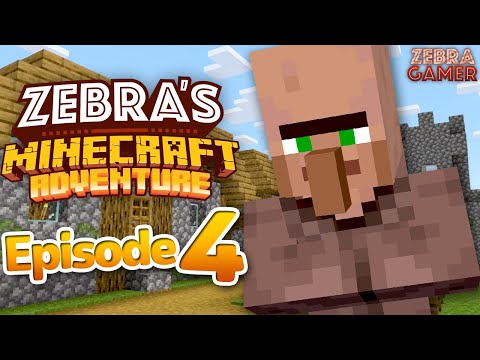 Zebra's Minecraft Adventure Part 4 - Visiting the Village!