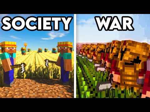100 Players Simulate Civilization in Minecraft