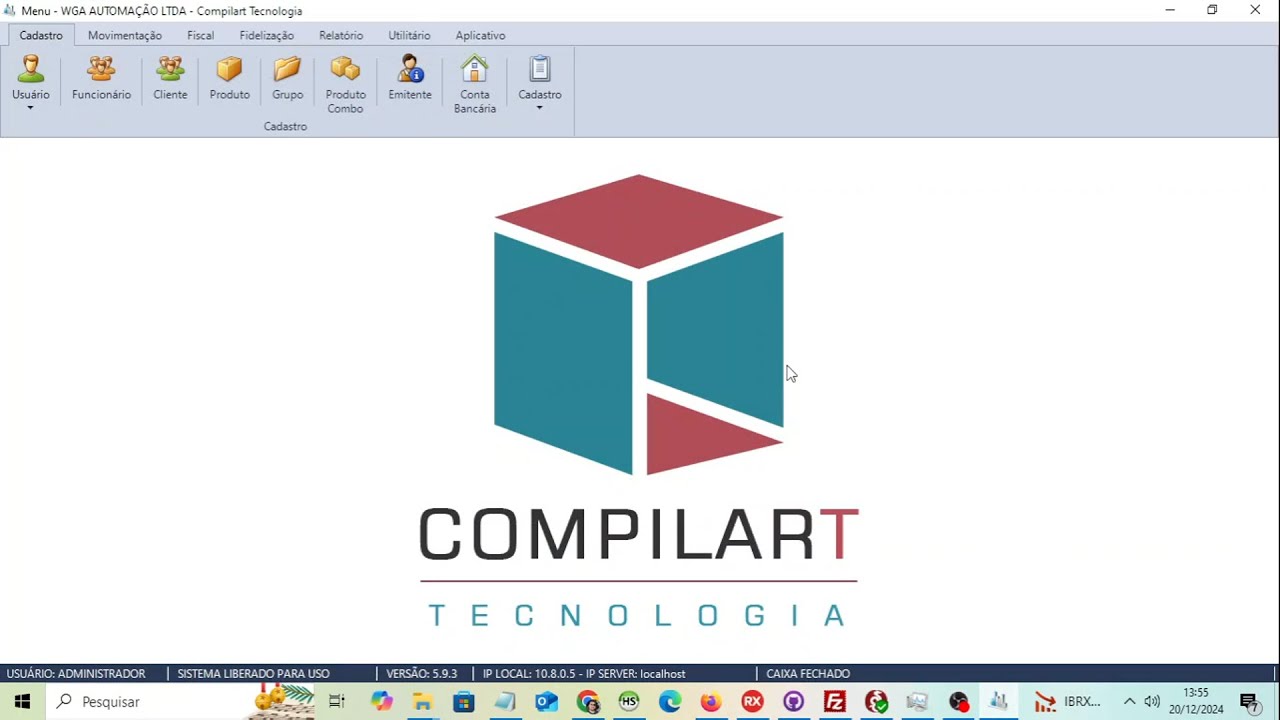 Sistema gerencial (Controle estoque + Venda Balcao + Gestão Financeira com DRE)