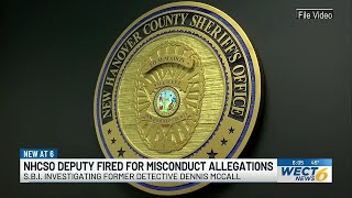 New Hanover County Sheriff’s Office deputy fired, SBI investigating