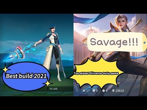Silvanna New Skin future cop  MVP bully game  -Best Build Top Global Silvanna Savage!!! ~ MLBB