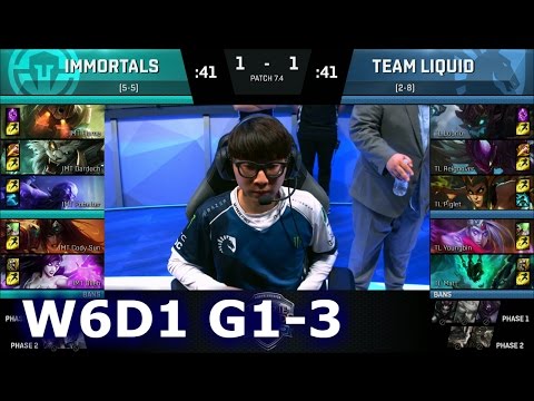 Immortals vs Liquid Game 3 | S7 NA LCS Spring 2017 Week 6 Day 1 | IMT vs TL G3 W6D1 1080p