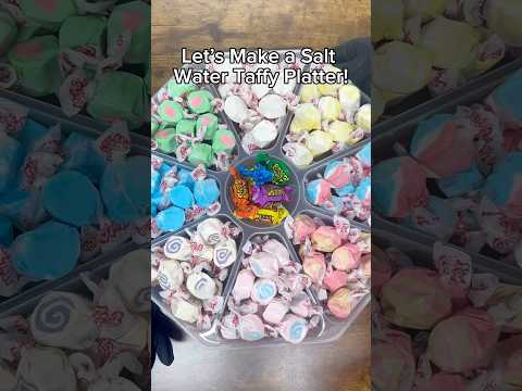 🌊🎪Let’s make a SALT WATER TAFFY Candy Platter!🎪🌊 #shorts
