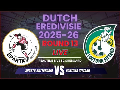 Sparta Rotterdam vs Fortuna Sittard Live Scores | 2025-26 Eredivisie Round 13