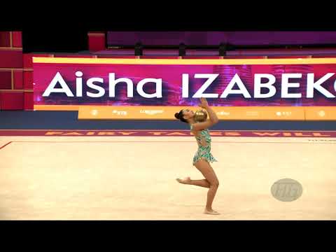 IZABEKOVA Aisha (KGZ) - 2019 Rhythmic Worlds, Baku (AZE) - Qualifications Ball