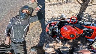 BIKE FALLS OFF A CLIFF - Unbelievable, Epic and Crazy Motorcycle Moments 2024
