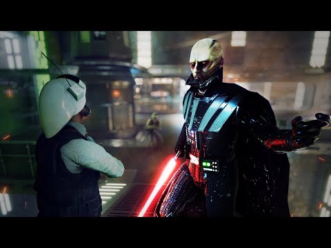 Helmetless Darth Vader Mod Gameplay - Star Wars Battlefront 2