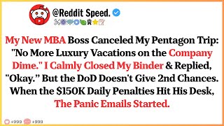 My New MBA Boss Canceled My Pentagon Trip “No More Luxury Vacations on the Company Dime” I Calmly...