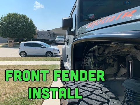 Poison Spyder Narrow Front Fender Crusher Flare Install on 2014 JKU