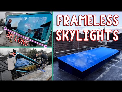 Installing 3 Meter Roof Skylights Frameless
