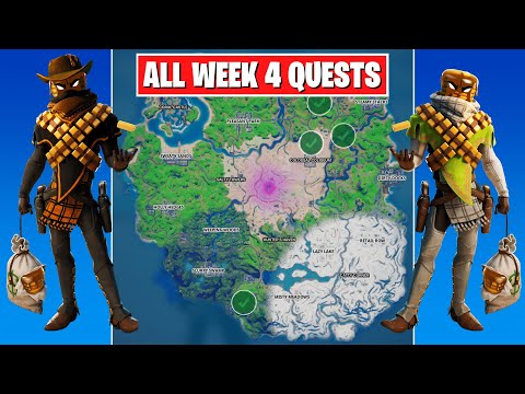 All Week 4 Challenges Guide (283,000 XP)! - Fortnite Chapter 2 Season 5