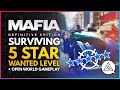 Surviving A 5 Star Wanted Level + Open World Exploration Gameplay In Mafia Definitive Edition!