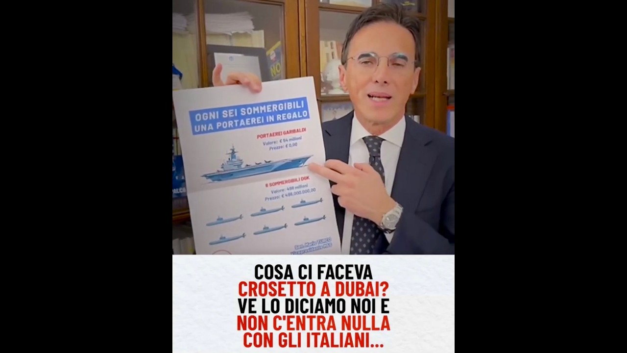 TURCO: “COSA CI FACEVA CROSETTO A DUBAI? ABBIAMO PRESENTATO UN’INTERROGAZIONE PARLAMENTARE”