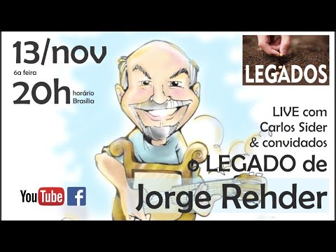 LIVE - Legado de JORGE REHDER, com Carlos Sider & convidados