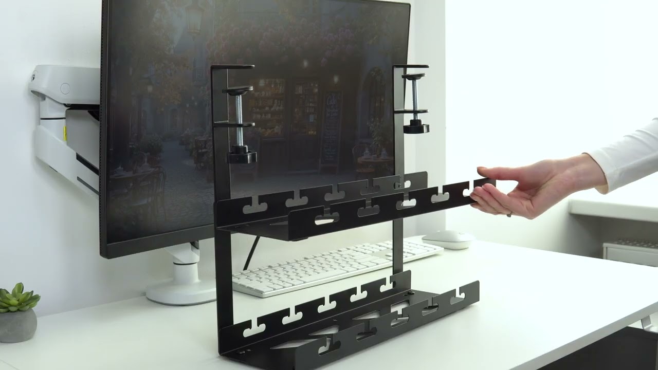 Органайзер для зберігання кабелів Officepro CT510B Black video preview