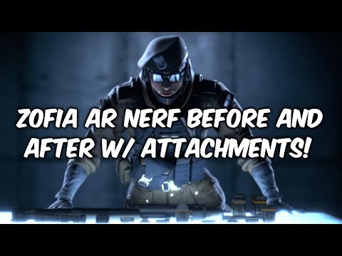 Rainbow Six Siege Y6S2.2 Zofia's AR Recoil Nerf Before and After Comparison w/ Attachments