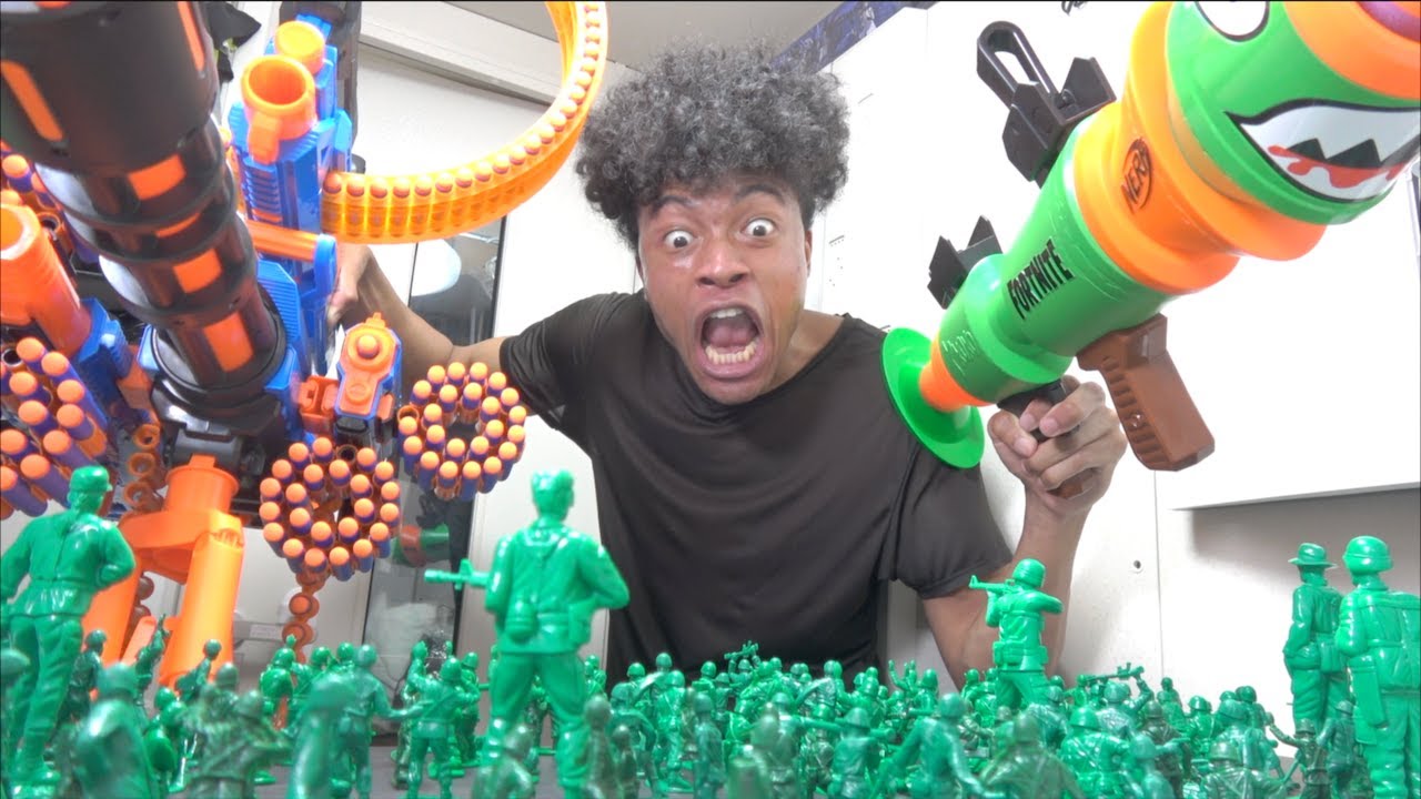 Green Soldiers War グリーンアーミーメン緑の兵隊と戦ってみた 新兵器Xshot編