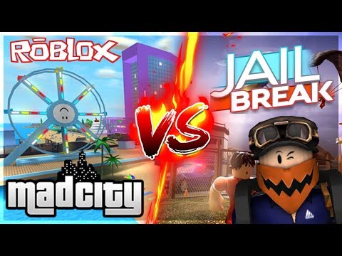 MAD CITY VS JAILBREAK | МАД СИТИ ПРОТИВ ДЖАИЛБРЕЙК | РОБЛОКС | ROBLOX | JAILBREAK | MAD CITY