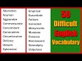 50 Most Difficult and Advanced Vocabulary in English | C2 Level English