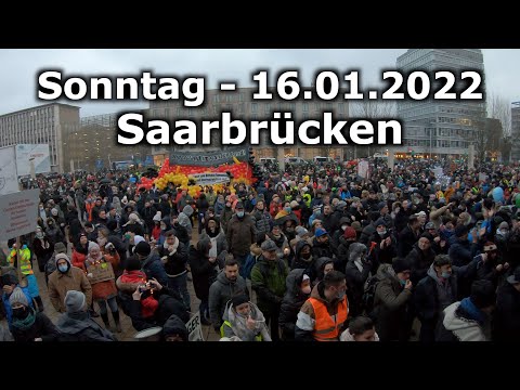 Demonstration in Saarbrücken - 16.01.2022