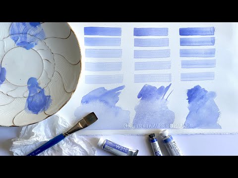 Is this THE BEST COLOR YET? Watercolor Painting  Watercolour Swatching COMPARING 3 Brands Loose DEMO