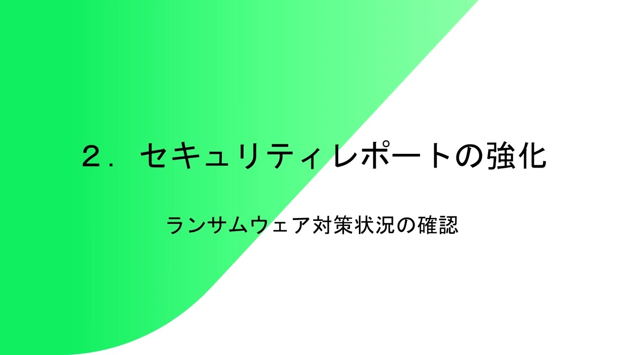 ランサムウェア徹底対策シリーズ  / Part 1 ランサムウェア対策状況と攻撃を可視化 & AI 活用で脅威に備える  video