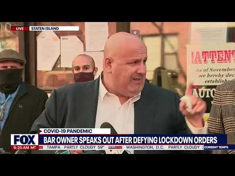 CAN'T SHUT US DOWN: New York City Bar Owners Defy Lockdown Orders | NewsNOW From FOX