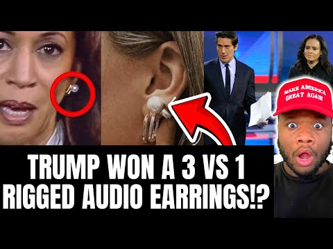  Kamala Harris in TROUBLE After CAUGHT With Rigged Audio Earrings & Moderators Help For Debate 