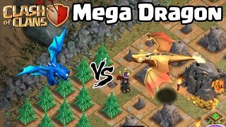 Giant/Mega Dragon vs Electro Dragon - New Dragon Clash of Clans Update - Dragon